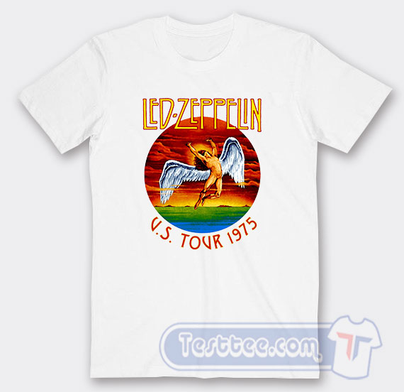 led zeppelin us tour 1975 vintage shirt