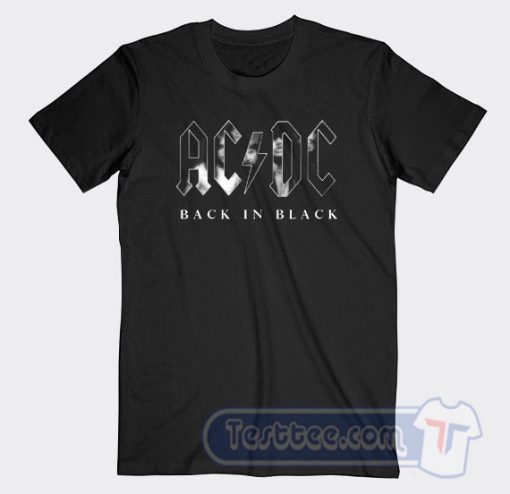 Cheap Acdc Back In Black Album Tees