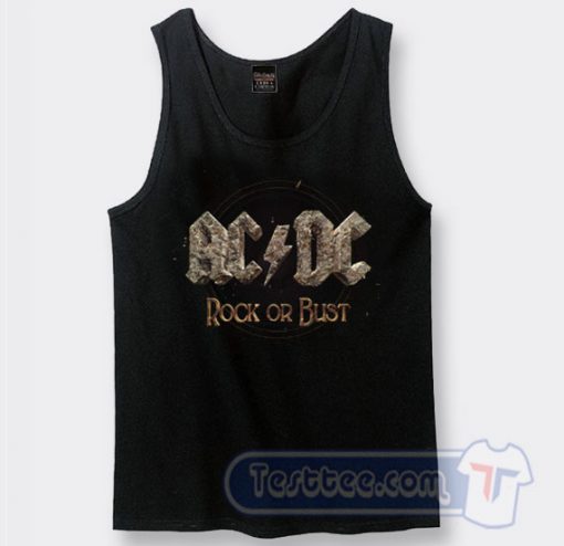 Cheap Acdc Rock Or Bust Album Tank Top