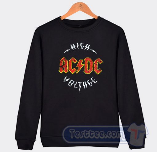 Cheap Acdc High Voltage Logo Sweatshirt