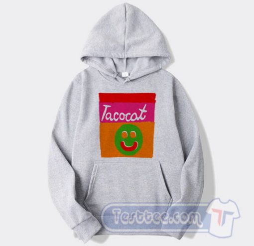 Cheap Tacocat Smile Striped Hoodie