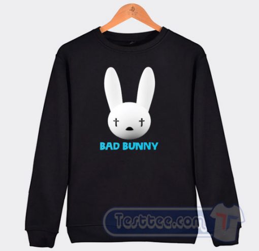 Cheap Bad Bunny Logo Sweatshirt