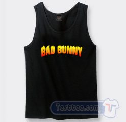 Cheap Bad Bunny Thrasher Flame Tank Top