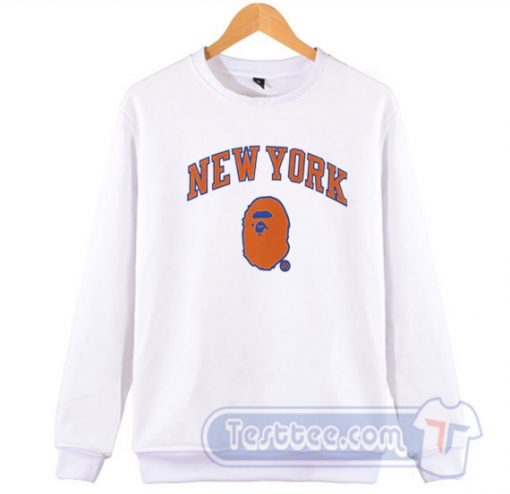 New York Knicks X a Bathing Ape Pete Davidson Sweatshirt
