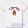 New York Knicks X a Bathing Ape Pete Davidson Tees
