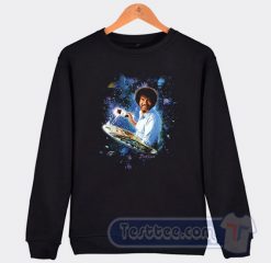 Painting Space And Galaxy Bob Ross Sweatshirt