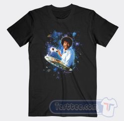 Painting Space And Galaxy Bob Ross Tees