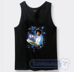 Painting Space And Galaxy Bob Ross Tank Top
