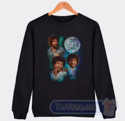 The Joy of Painting Moon Bob Ross Sweatshirt