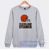 Cheap Home Of Cleveland Steamers Brown Sweatshirt