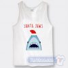 Funny Santa Jaws Christmas Tank Top