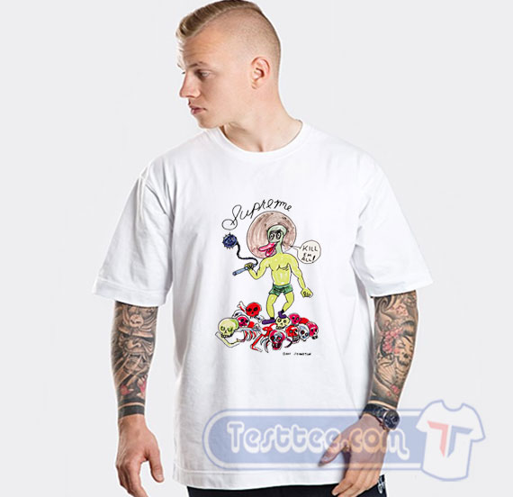 Supreme X Daniel Johnston Kill Em All Duck Tees Testtee