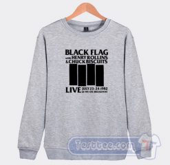 Black Flag Vintage Live at The On Broadway 1982 Sweatshirt