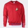 Cheap Star Trek Red Shirt Logo Sweatshirt