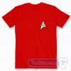 Cheap Star Trek Red Shirt Logo Tees