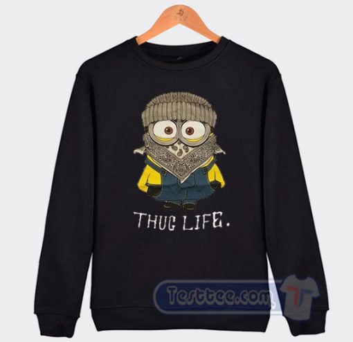 Cheap Whoopi Goldberg Minion Thug Life Sweatshirt