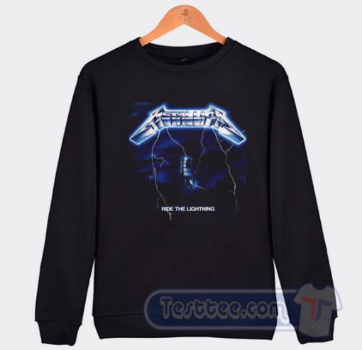 Cheap Vintage Metallica Ride The Lightning Sweatshirt