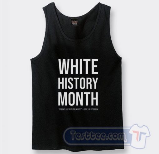 Cheap White History Month Tank Top