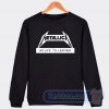 Cheap Vintage Metallica No Life 'til Leather Sweatshirt