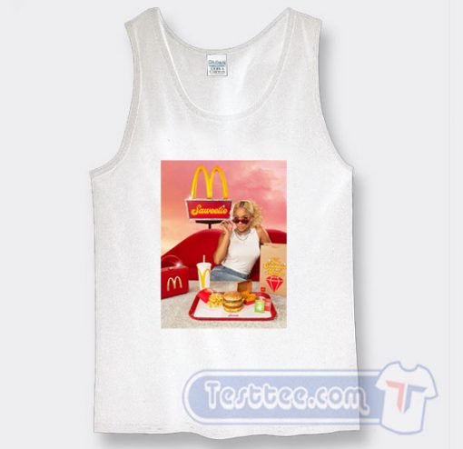 Cheap McDonald's Saweetie in Latest Celeb Meal Tank Top