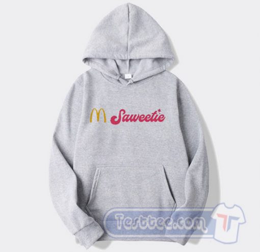 Cheap McDonald's X Saweetie in Latest Celeb Meal Logo Hoodie