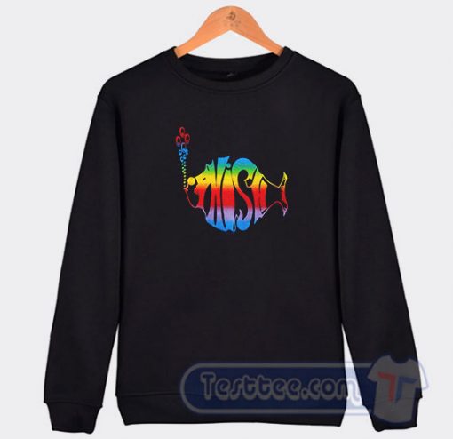 Cheap Phish Logo Classic Rainbow Sweatshirt