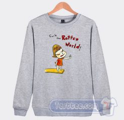 Cheap Yoshitomo Nara Fuck The Rotten World Sweatshirt