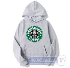 Cheap BeetleJuice Starbucks Coffee Parody Hoodie