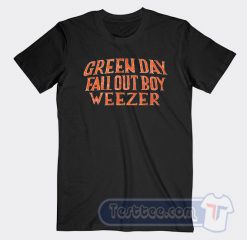 Cheap Green Day Fall Out Boy Weezer Hella Mega Tour Tees