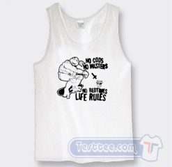 Cheap No Gods No Masters No Bedtimes Life Rules Tank Top