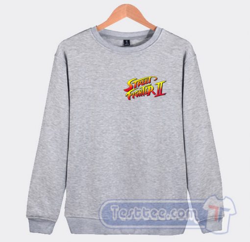 Cheap Street Fighter II Logo Sweatshirt