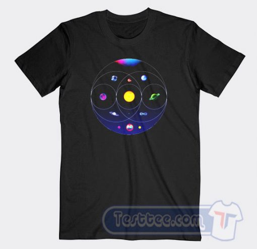 Cheap Coldplay Tour Music Of The Spheres Logo Tees