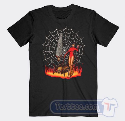 Cheap Pet Spider And Girl Devils Tees