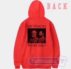 Cheap My Heroes Wore Grey Hoodie