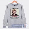 Cheap Wanted Lou Reed Dead Or Alive Sweatshirt