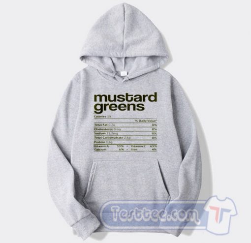 Cheap Mustard Green Nutrition Hoodie