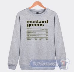 Cheap Mustard Green Nutrition Sweatshirt