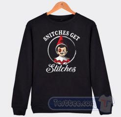 Cheap Snitches Get Stitches Elf Sweatshirt