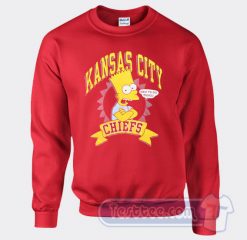 Cheap Bart Simpson Chiefs Sweatshirt