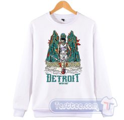 Cheap Detroit Motorcade Skeleton Sweatshirt