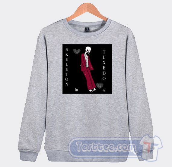 Cheap Skeleton In A Tuxedo Sweatshirt