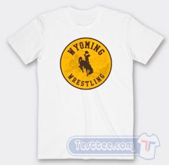 Cheap Wyoming Wrestling Logo Tees