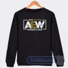 Cheap All Elite AEW Wrestling Logo Sweatshirt