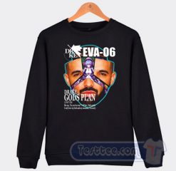 Cheap Drake Evangelion Eva 06 Gods Plan Sweatshirt
