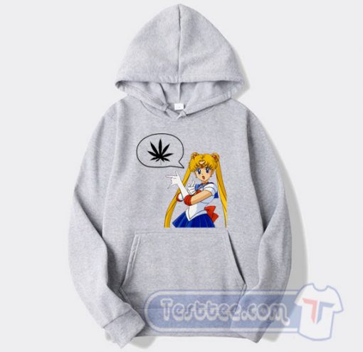 Cheap Sailor Moon Marijuana Hoodie