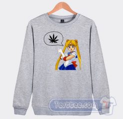 Cheap Sailor Moon Marijuana Sweatshirt