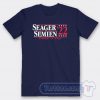Cheap Seager Semien Straight Up Texas Tees