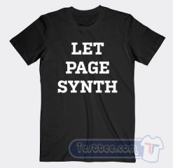 Cheap LET PAGE SYNTH Summer Tour Tees