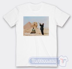 Cheap Louis Armstrong Playing In Front of The Sphinx Tees