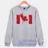 Cheap Canada Fuck Flag Parody Sweatshirt